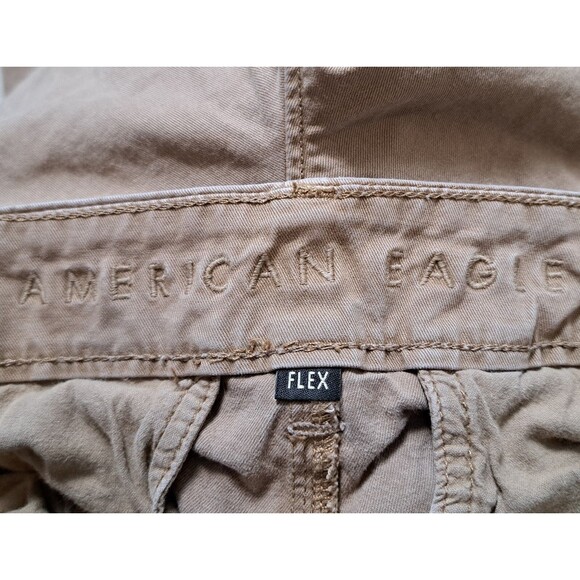 American Eagle Mens Khaki Slim Straight Leg Pants Size 30x27 Flex Chino Uniform - Picture 5 of 11